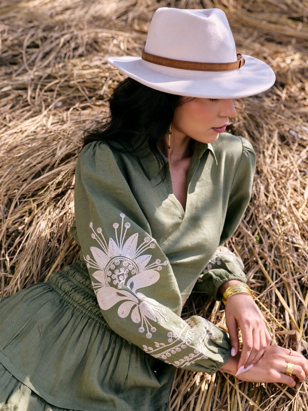 Charlotte Linen Top