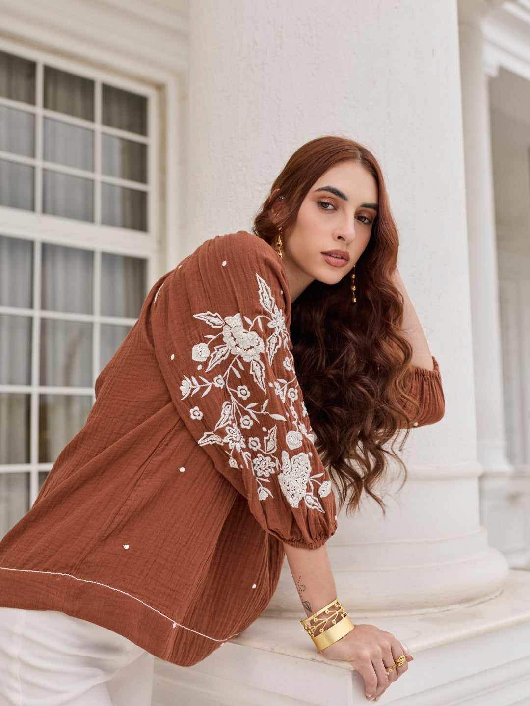 Hannah Embroidered Top | Style Island at Broadway