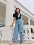 Charlotte Embroidered Jeans | Style Island at Broadway