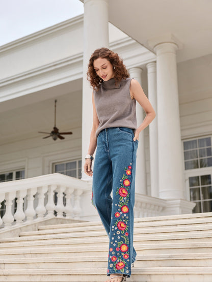 Cheryl Embroidered Jeans | Style Island at Broadway