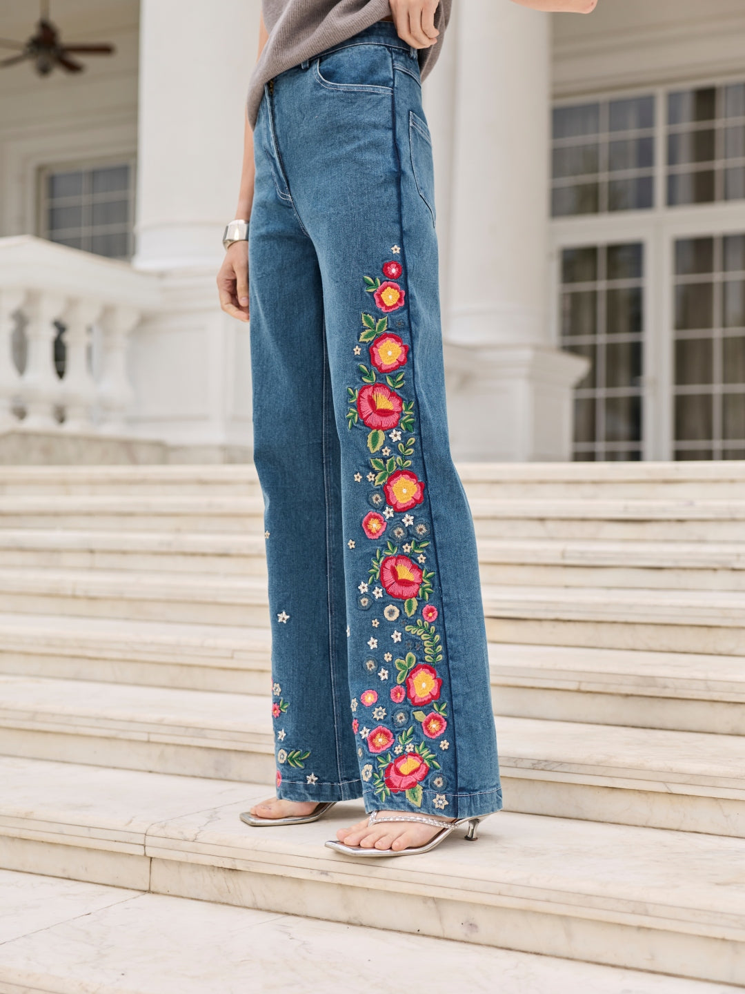 Cheryl Embroidered Jeans | Style Island at Broadway