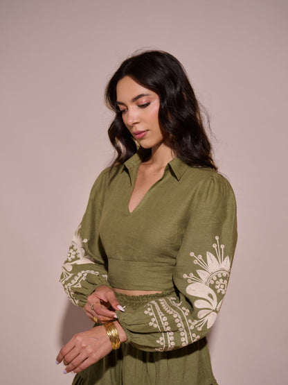 Charlotte Linen Top