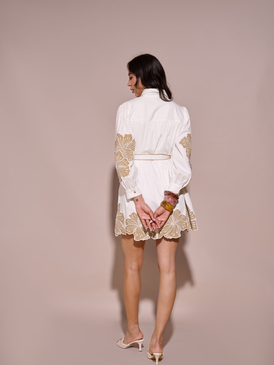 Willow Applique Shirt Dress