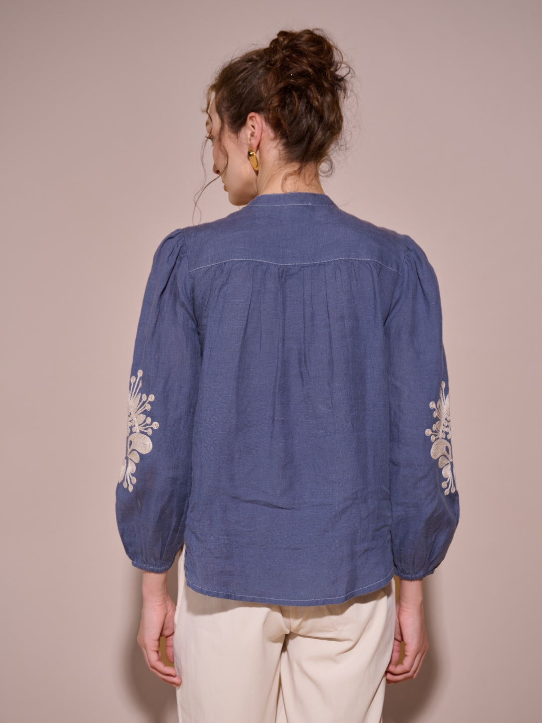 Sera 100% Linen Blouse