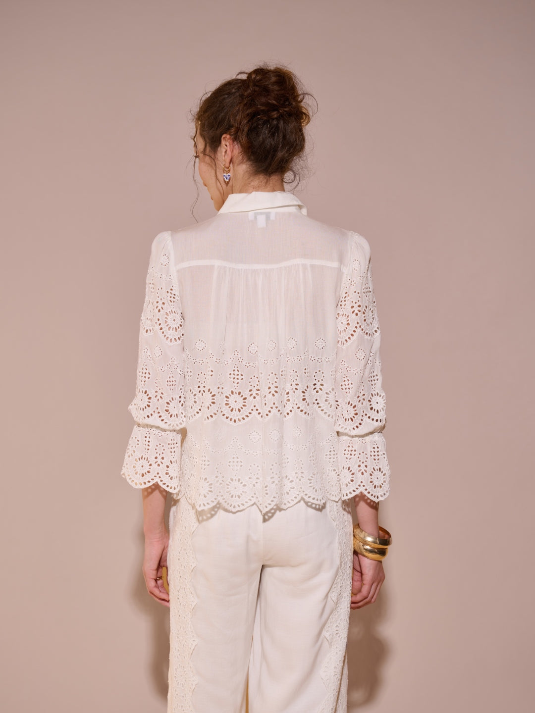 Alba Schiffli Shirt | Style Island at Broadway