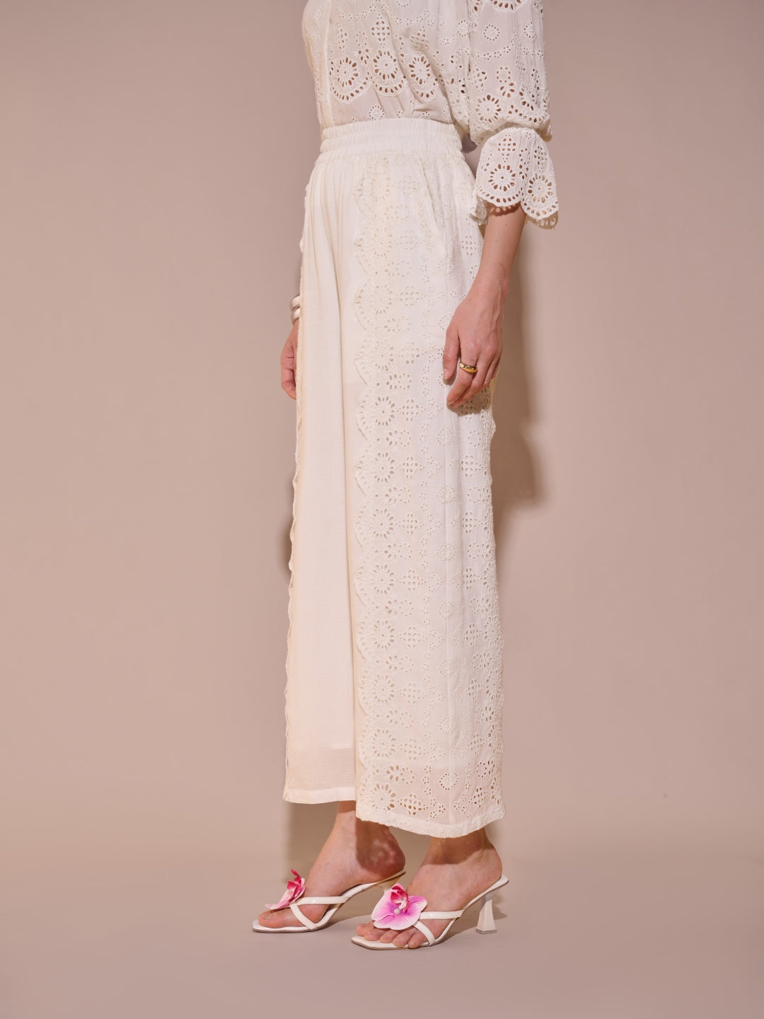 Alba Schiffli Pants | Style Island at Broadway
