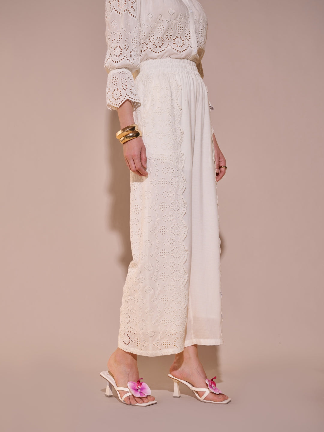 Alba Schiffli Pants | Style Island at Broadway