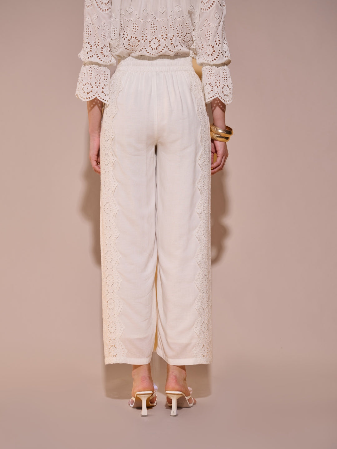 Alba Schiffli Pants | Style Island at Broadway