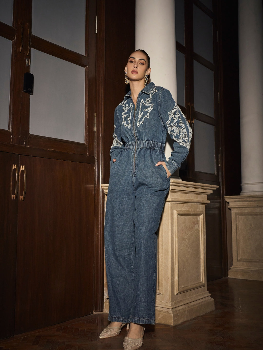 Lisa Denim Jumpsuit | Style Island at Broadway