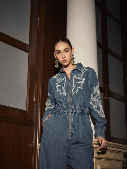 Lisa Denim Jumpsuit | Style Island at Broadway