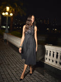 Laurel Embroidered Ribbed Dress | Style Island at Broadway