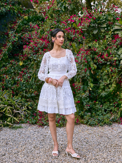 Evelyn 3D Floral Dress