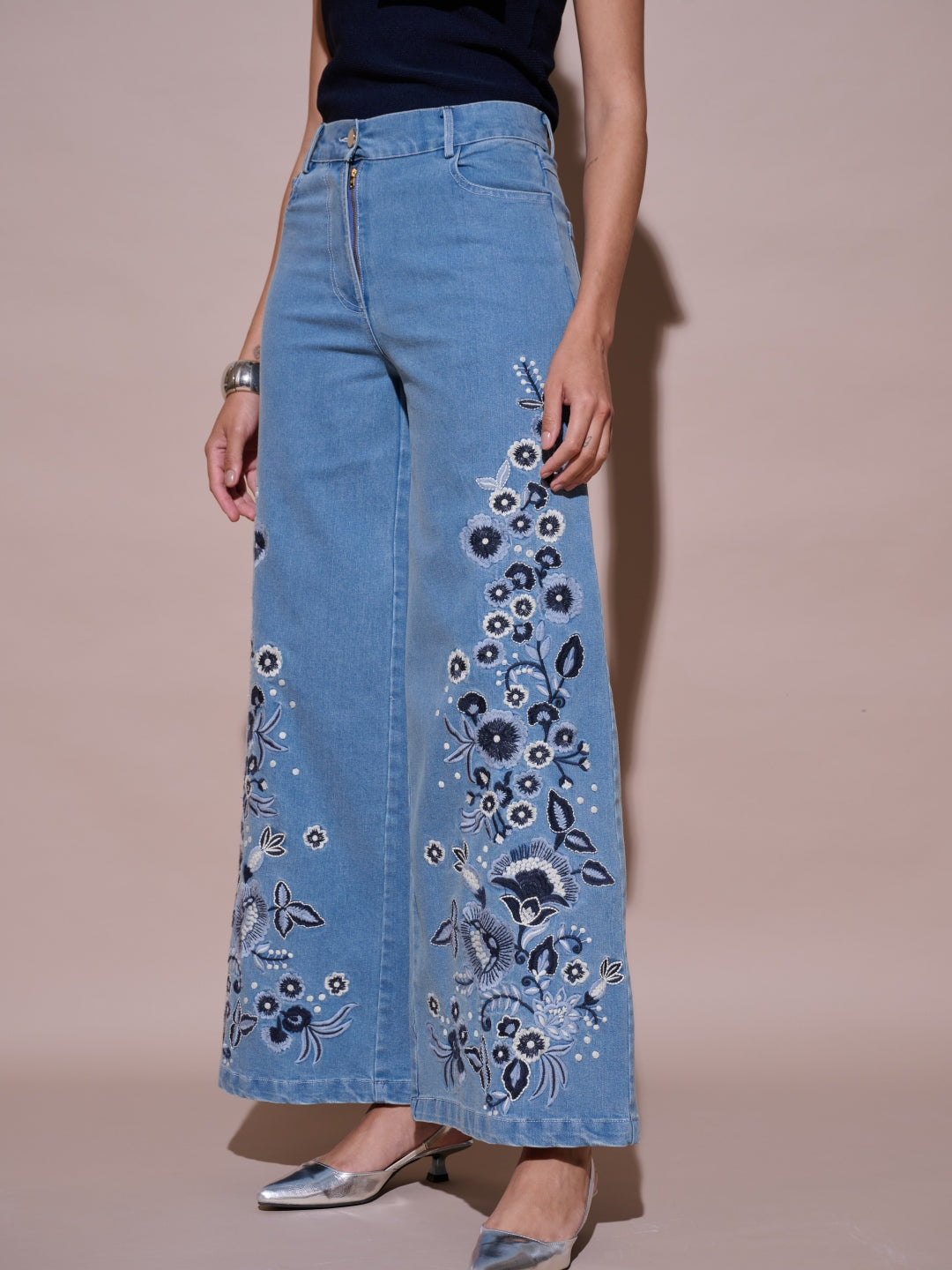 Charlotte Embroidered Jeans | Style Island at Broadway