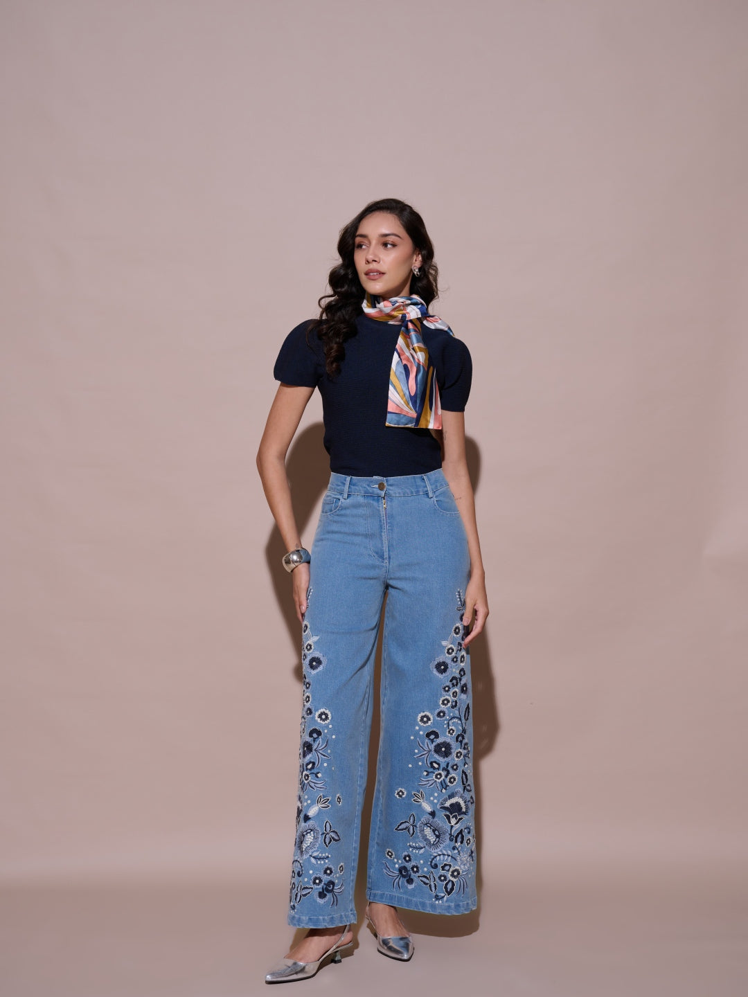 Charlotte Embroidered Jeans | Style Island at Broadway