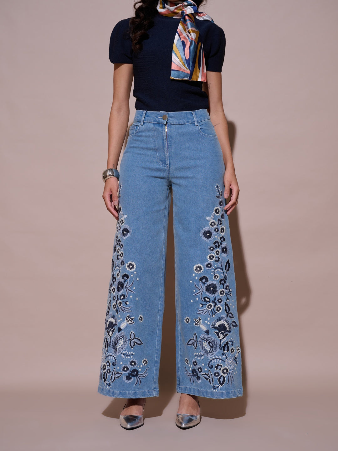 Charlotte Embroidered Jeans | Style Island at Broadway