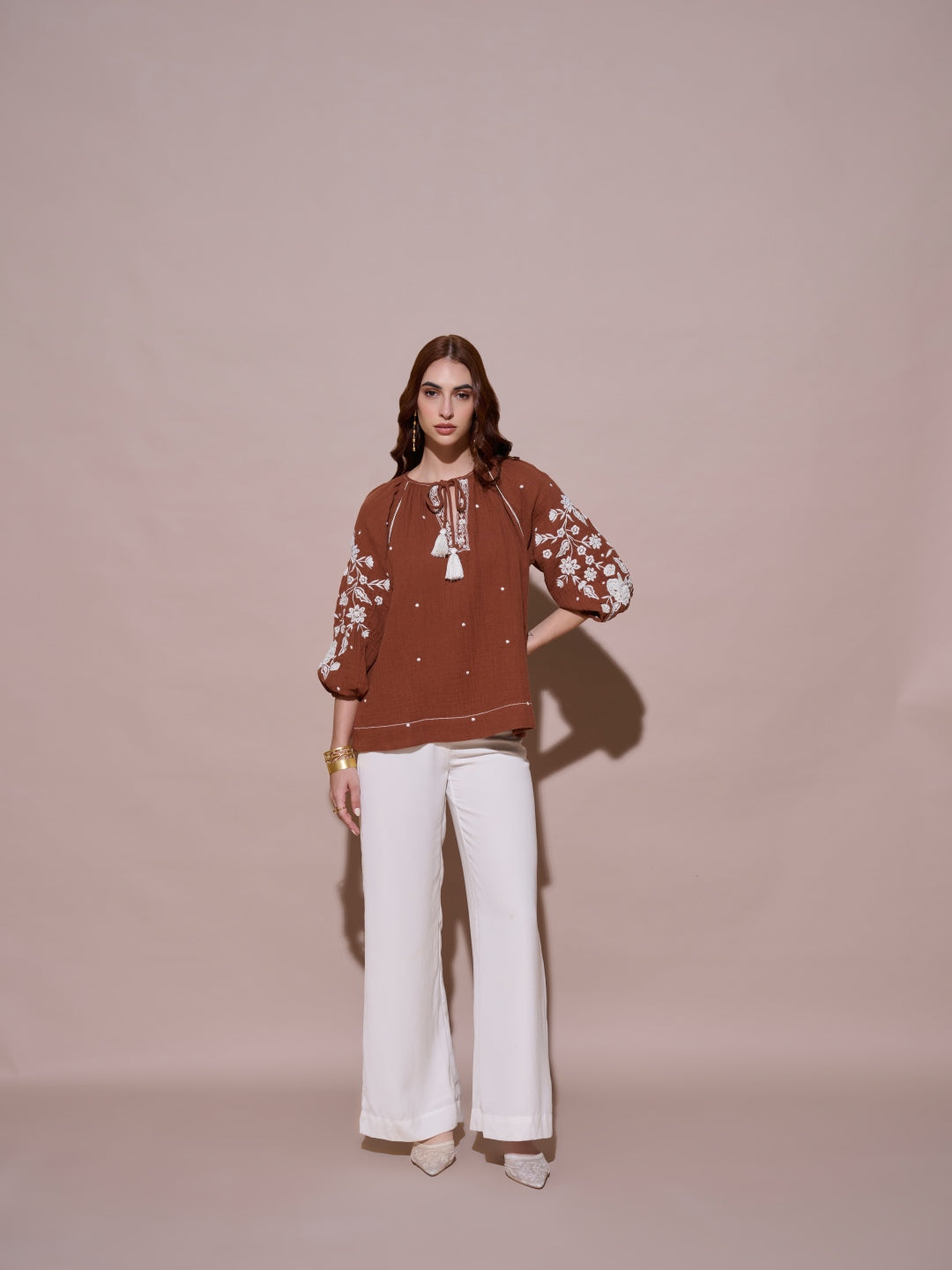 Hannah Embroidered Top | Style Island at Broadway