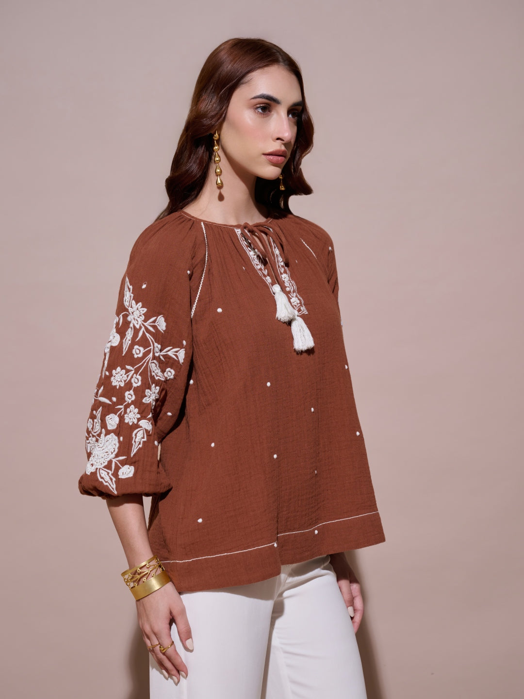 Hannah Embroidered Top | Style Island at Broadway