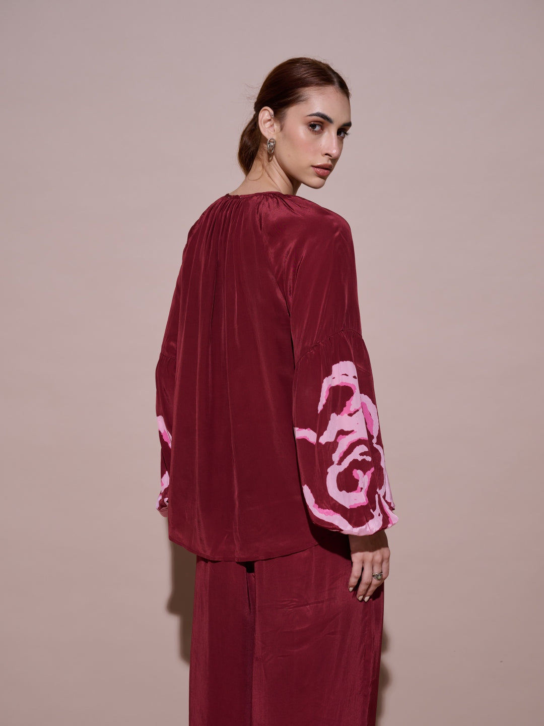 Grace Mulberry Printed Top | Style Island at Broadway