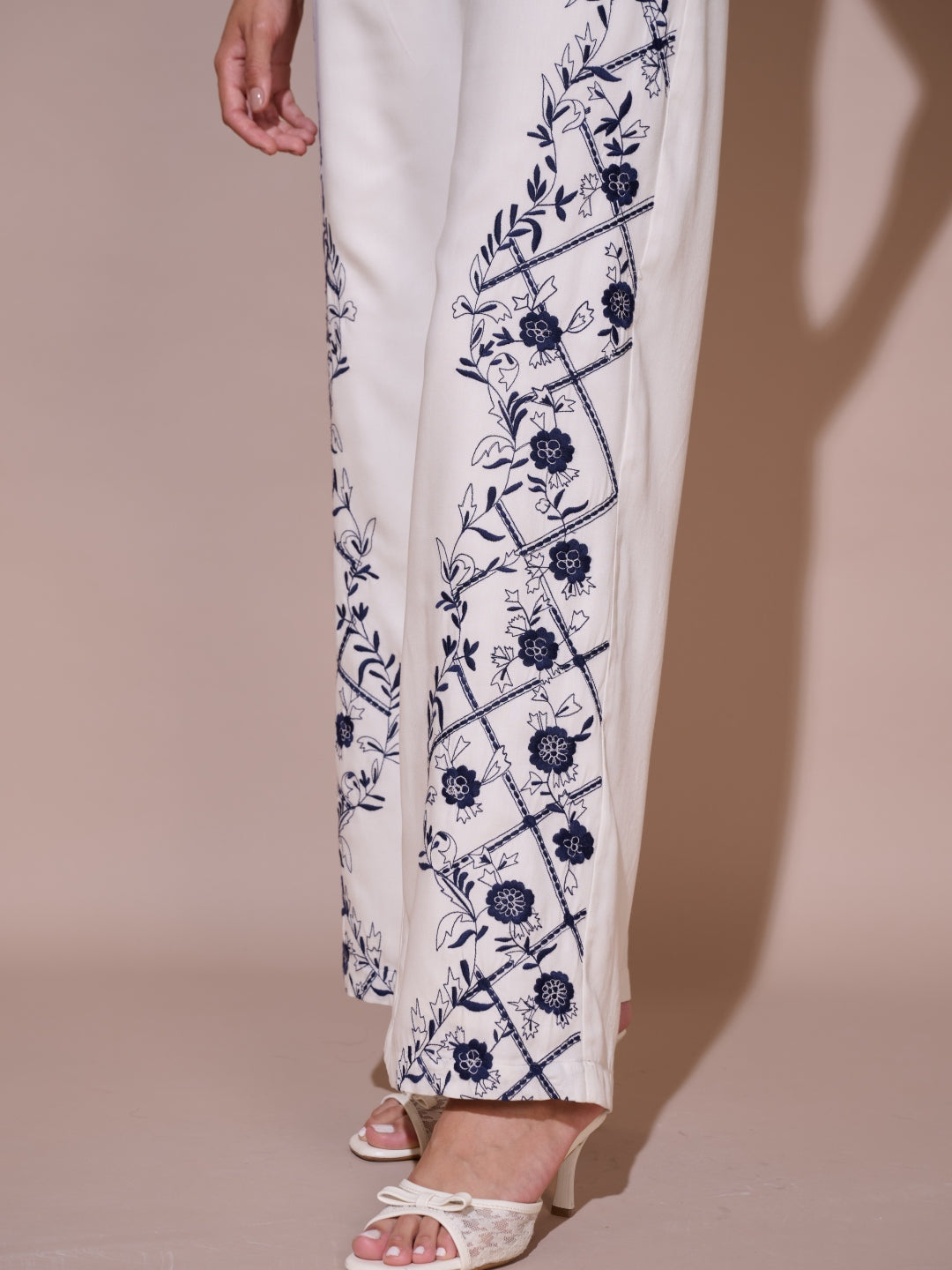 Natalie Embroidered Pants | Style Island at Broadway
