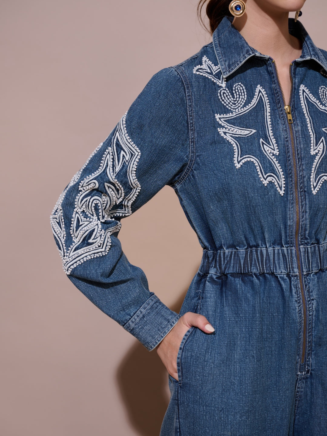 Lisa Denim Jumpsuit | Style Island at Broadway