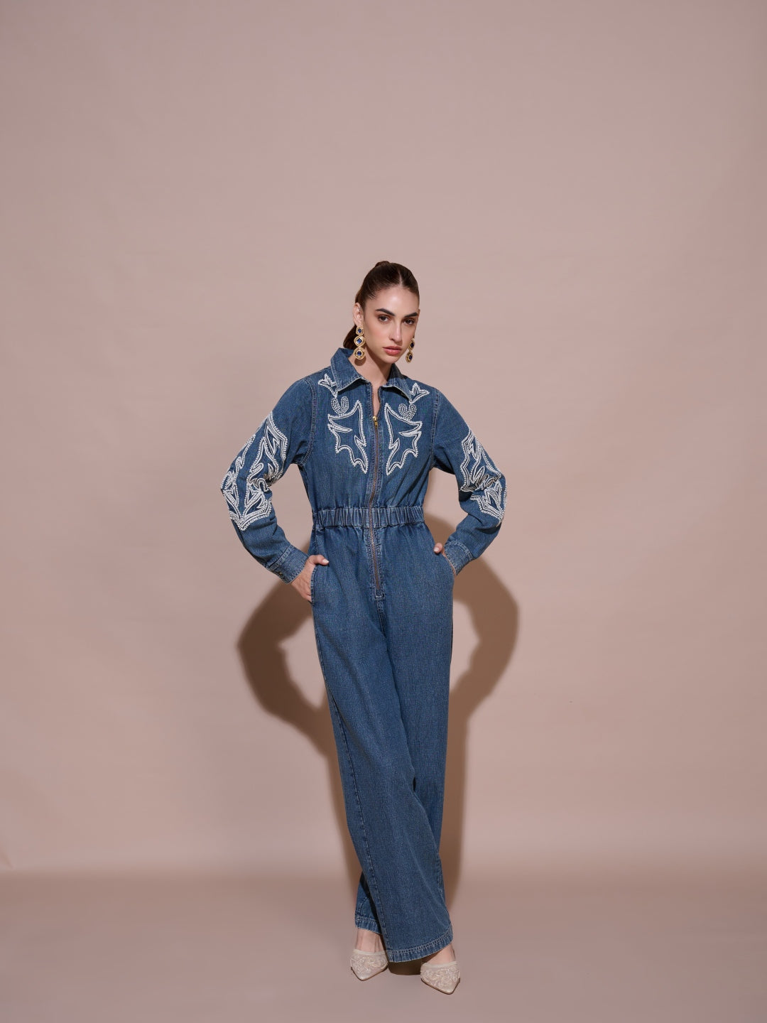 Lisa Denim Jumpsuit | Style Island at Broadway