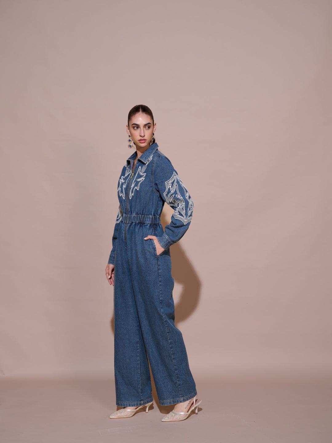 Lisa Denim Jumpsuit | Style Island at Broadway