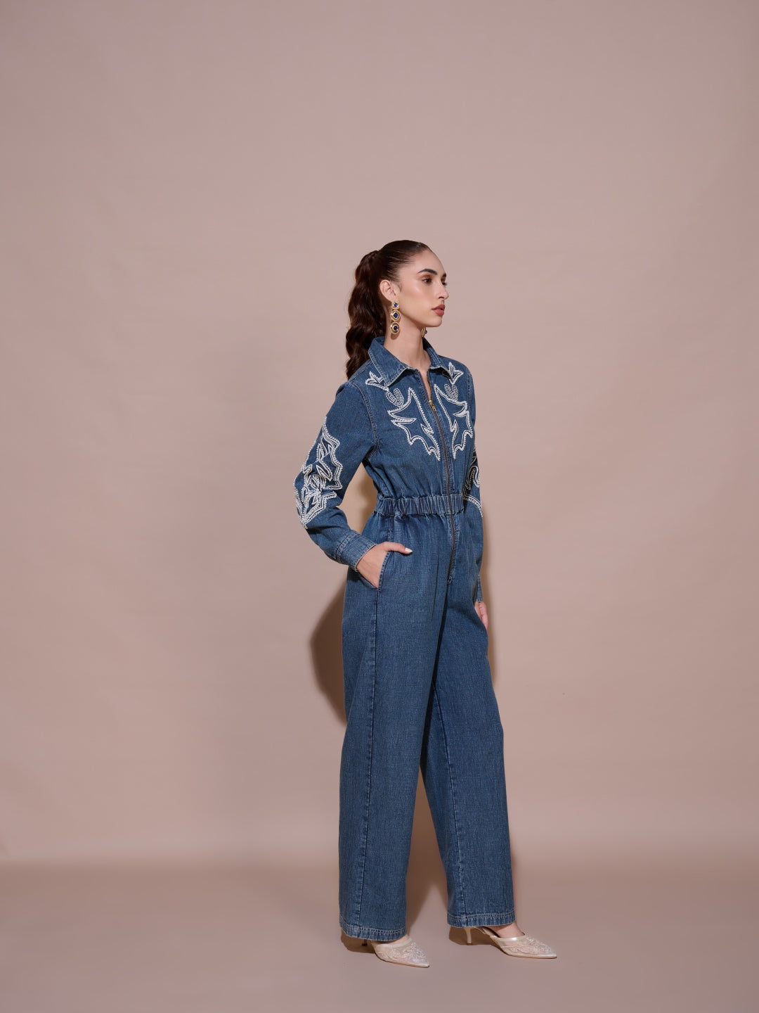 Lisa Denim Jumpsuit | Style Island at Broadway
