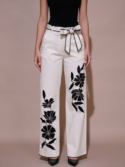 Bianca Embroidered Pants | Style Island at Broadway