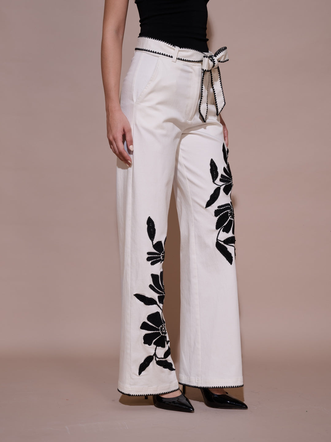 Bianca Embroidered Pants | Style Island at Broadway