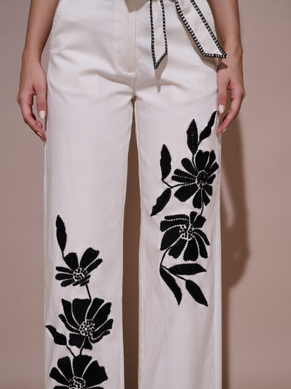 Bianca Embroidered Pants | Style Island at Broadway