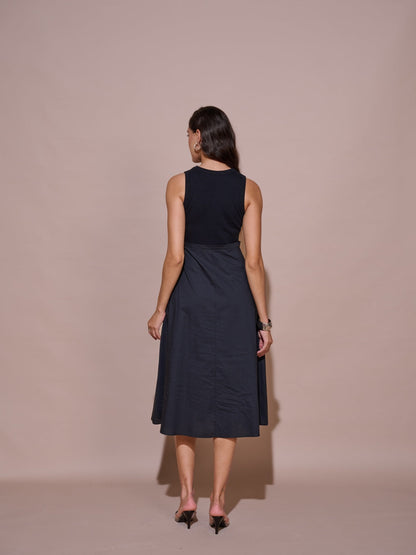 Laurel Embroidered Ribbed Dress | Style Island at Broadway