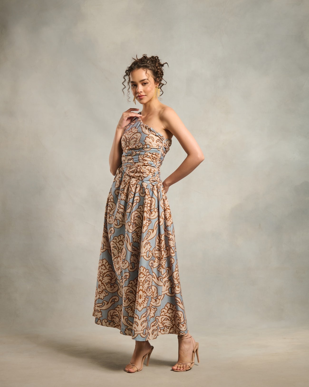 Tushita Mehta in our Kiara Printed Dress | Style Island at Broadway