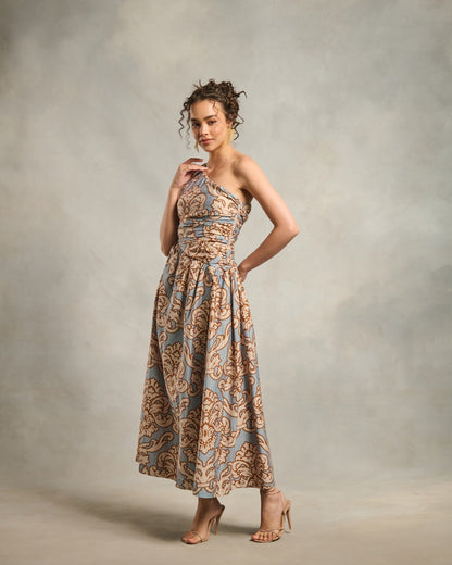Tushita Mehta in our Kiara Printed Dress | Style Island at Broadway