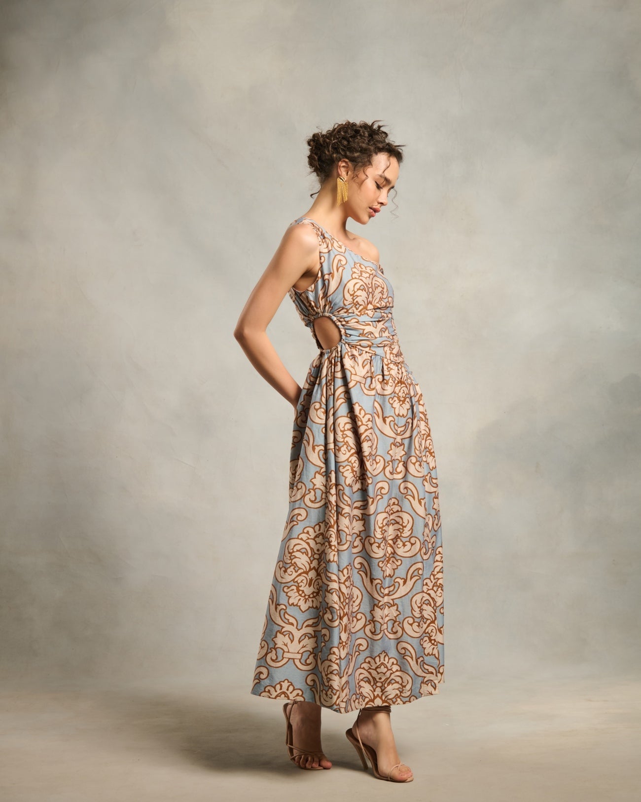Tushita Mehta in our Kiara Printed Dress | Style Island at Broadway