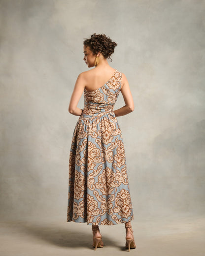 Tushita Mehta in our Kiara Printed Dress | Style Island at Broadway
