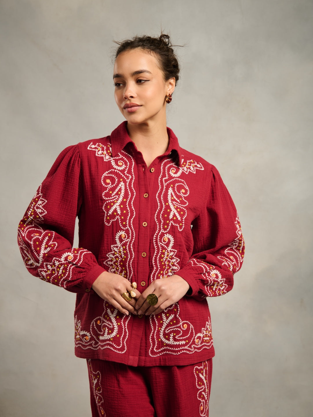 Jemma Embroidered Co-ord set | Style Island at Broadway