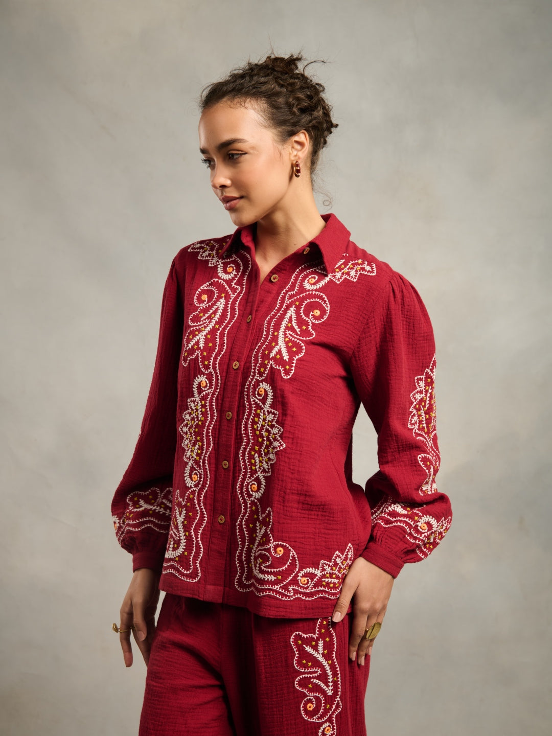Jemma Embroidered Co-ord set | Style Island at Broadway