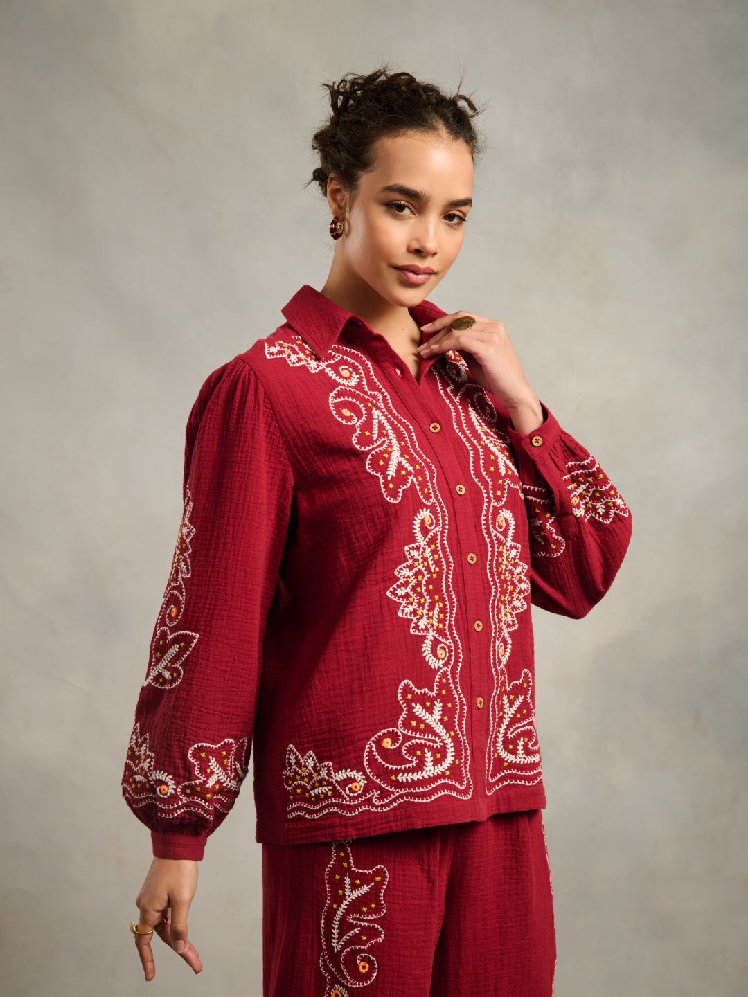 Jemma Embroidered Co-ord set | Style Island at Broadway