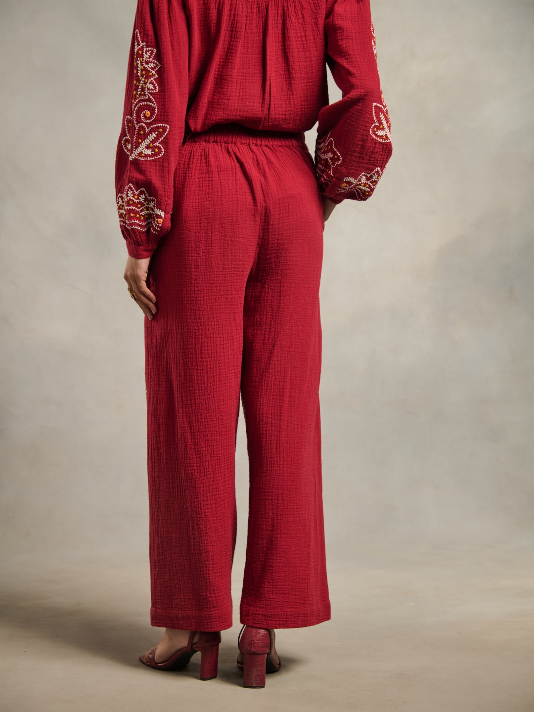 Jemma Embroidered Pants | Style Island at Broadway