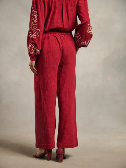 Jemma Embroidered Pants | Style Island at Broadway