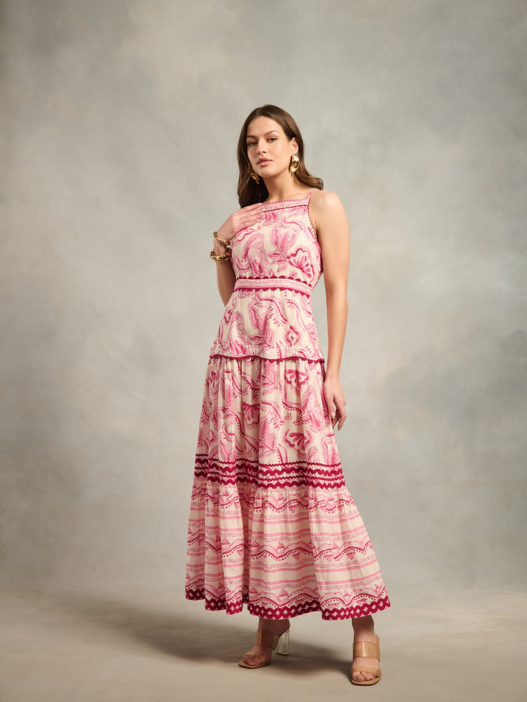 Tushita Mehta in Carol Printed Maxi | Style Island at Broadway
