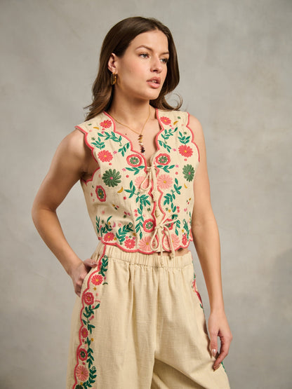 Margot Embroidered Top | Style Island at Broadway