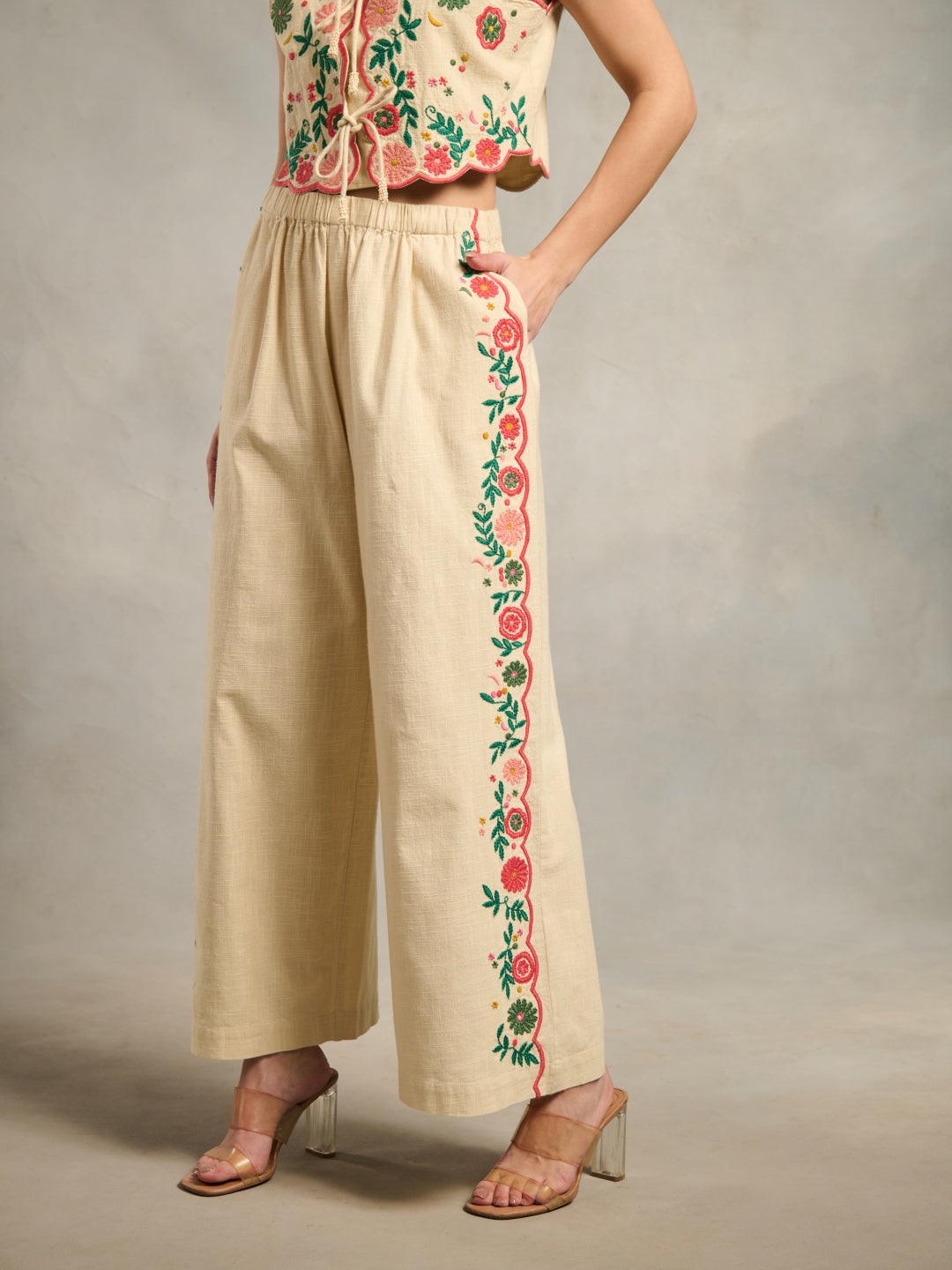 Margot Embroidered Pants | Style Island at Broadway