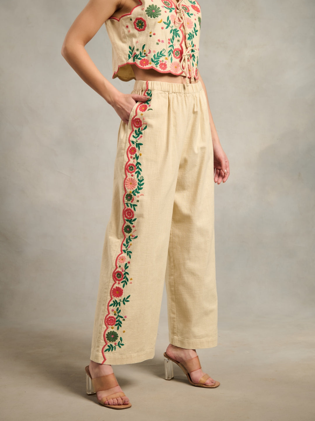 Margot Embroidered Pants | Style Island at Broadway