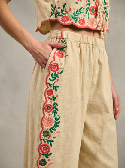Margot Embroidered Pants | Style Island at Broadway