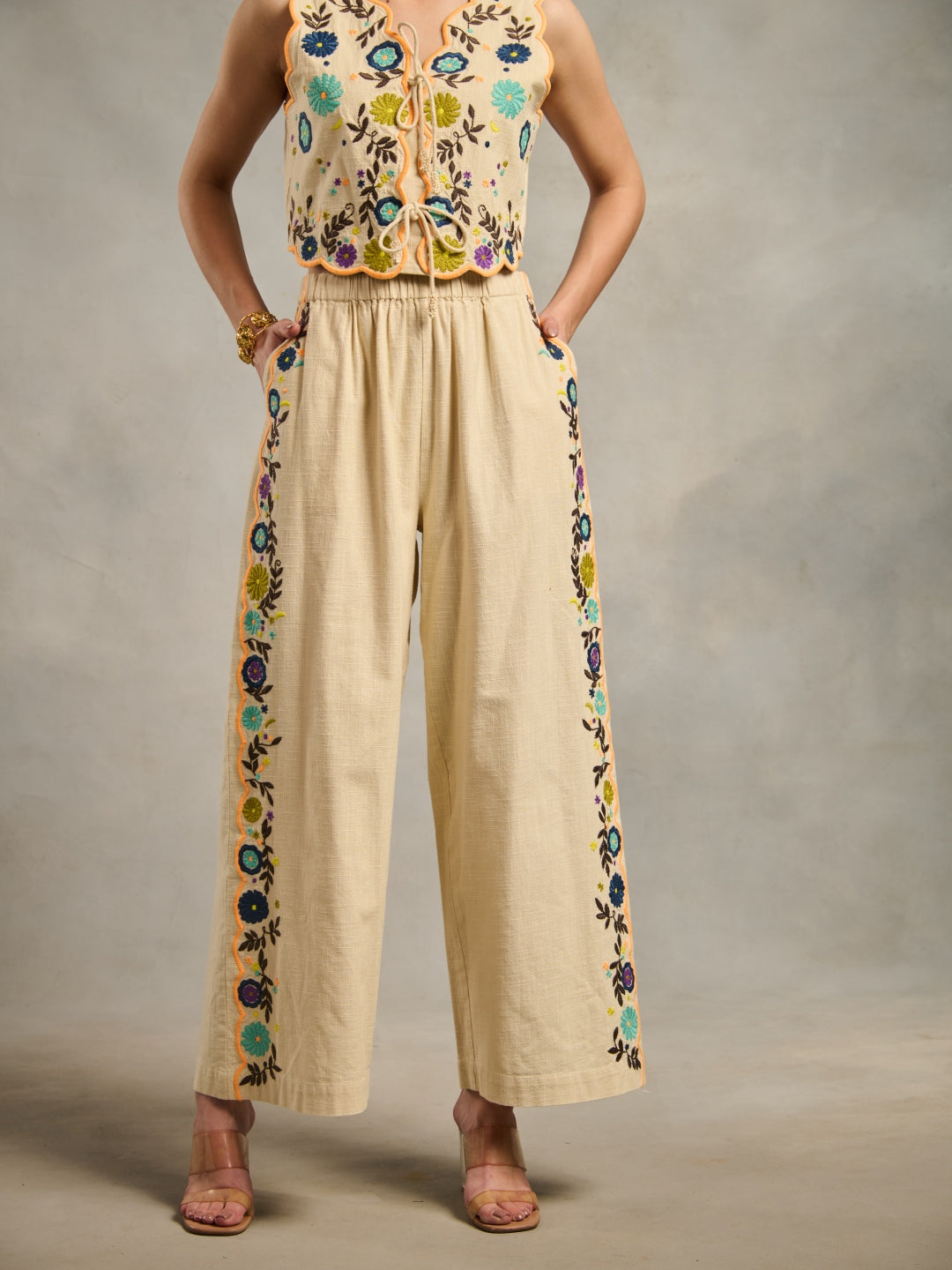 Margot Embroidered Pants | Style Island at Broadway