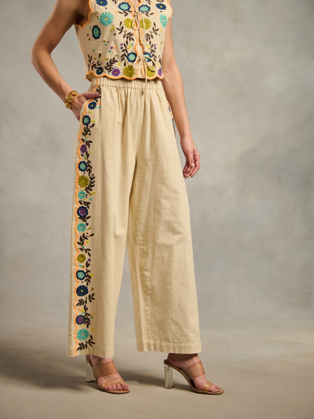 Margot Embroidered Pants | Style Island at Broadway