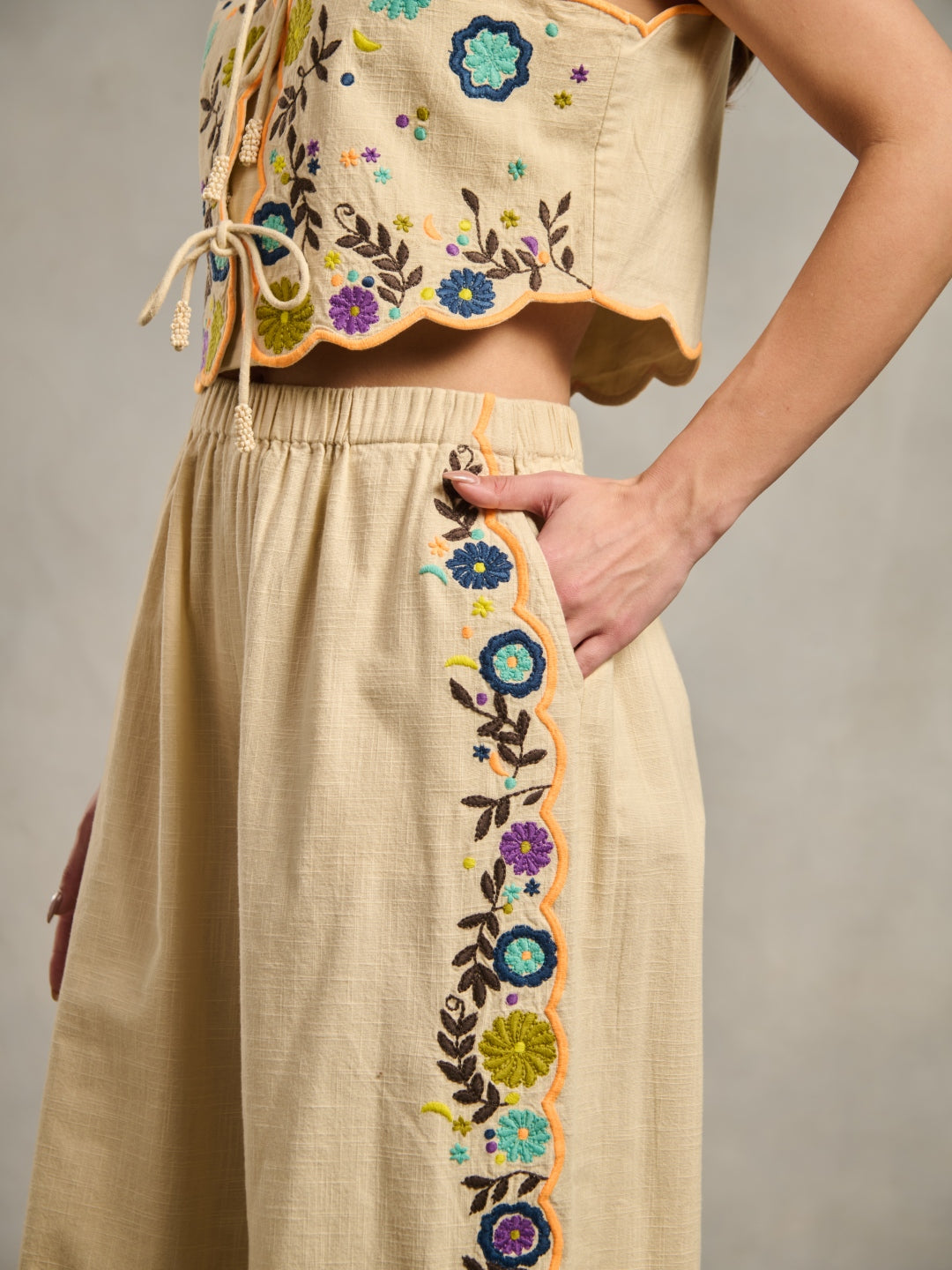 Margot Embroidered Pants | Style Island at Broadway