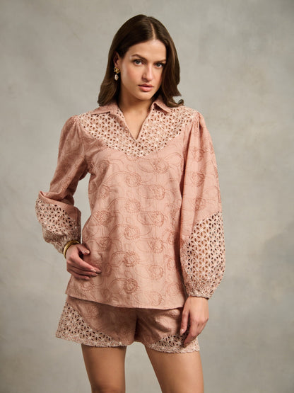 Lisa Schiffli Blouse | Style Island at Broadway