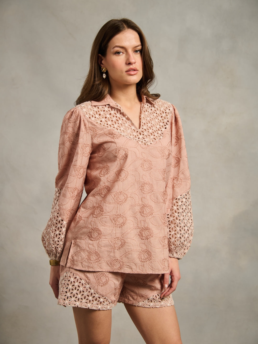 Lisa Schiffli Blouse | Style Island at Broadway